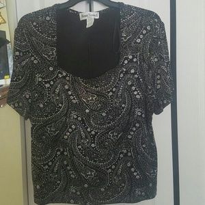 Short  Sleeves Low Neck  Top Clubwear